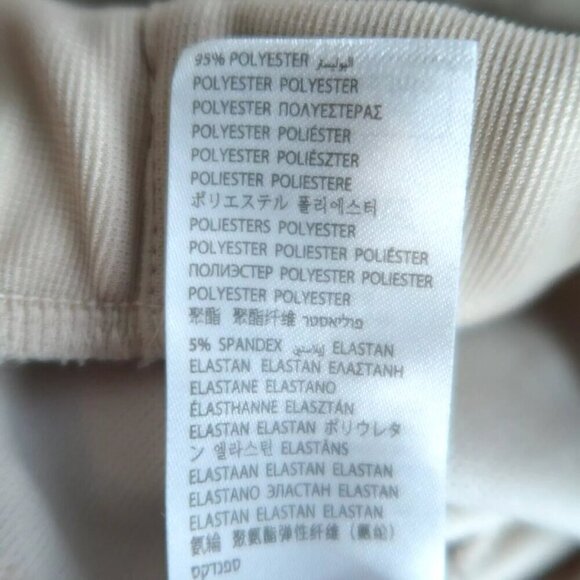 Adika Slit Bottom Panta Pull On Beige Tan Slim Stretch Polyester Women's Small - Picture 8 of 8